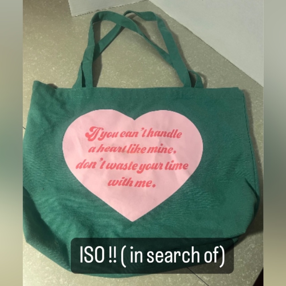 SEARCHING FOR GREEN HSSH TOTE .